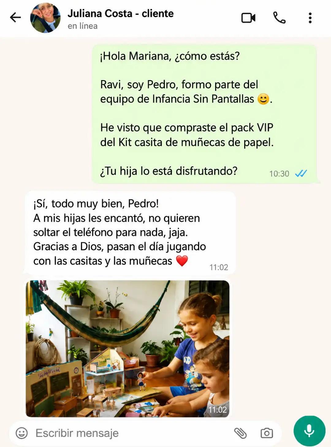 Testimonio de una mamá clienta
