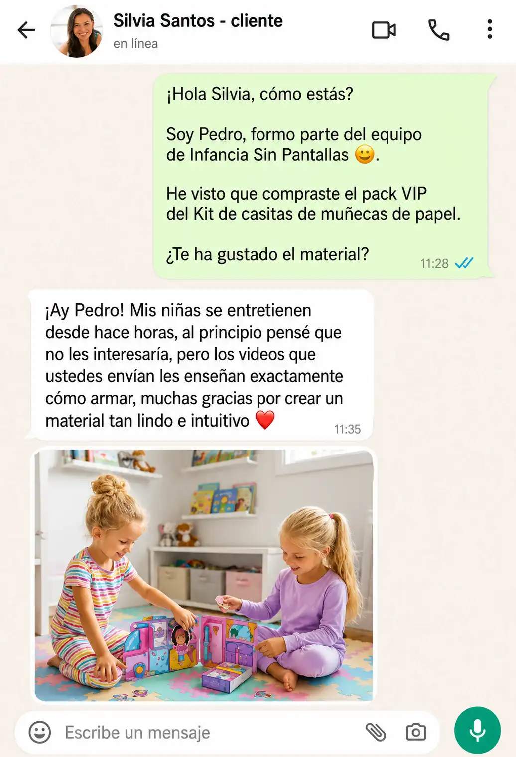 Testimonio de una mamá clienta