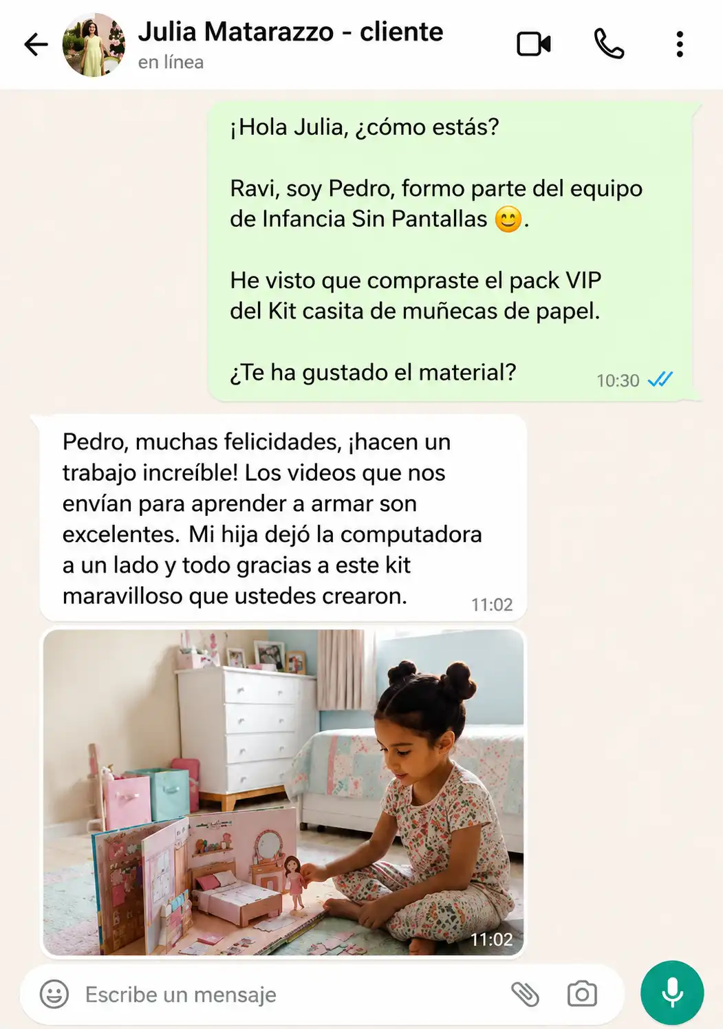 Testimonio de una mamá clienta