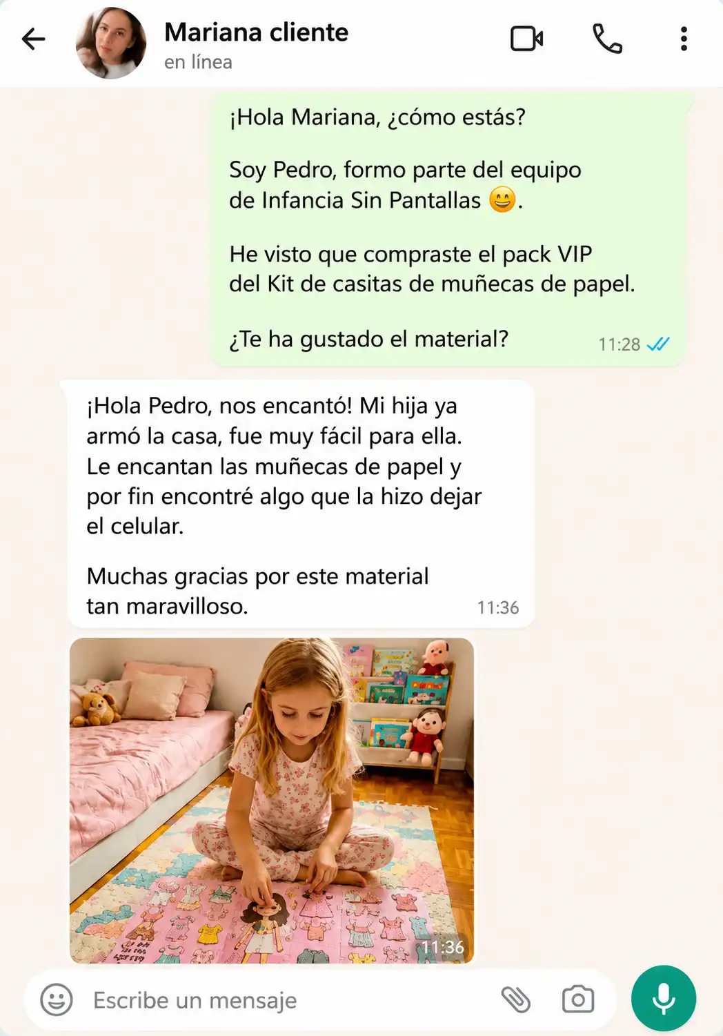 Testimonio de una mamá clienta